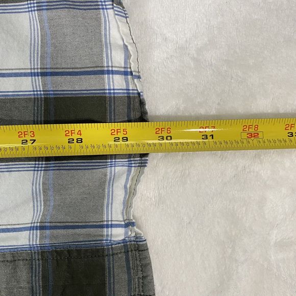 Carhartt Men's Sz M Plaid Button Down Shirt Essential Short Sleeve Farm Western - Picture 9 of 9